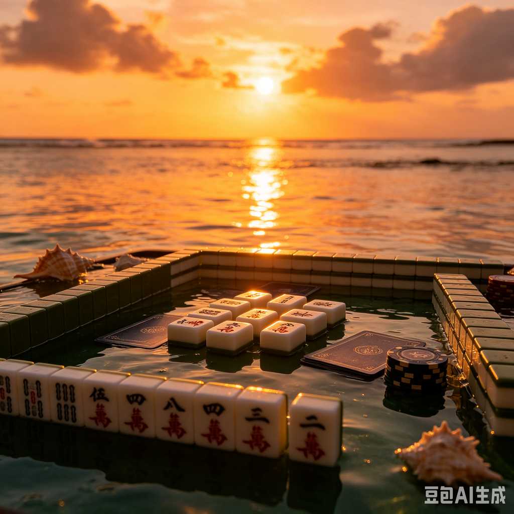 wooden mahjong set